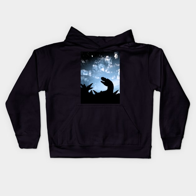 Jurassic Sky Kids Hoodie by SakuraDragon